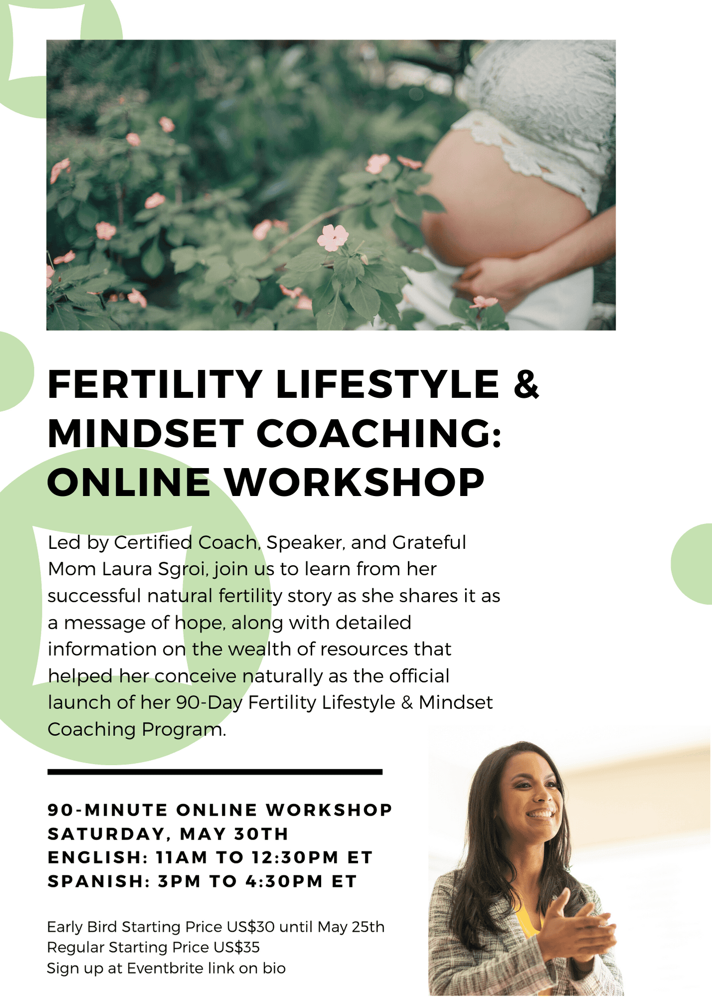 Fertility Lifestyle & Mindset Coaching Online in English
