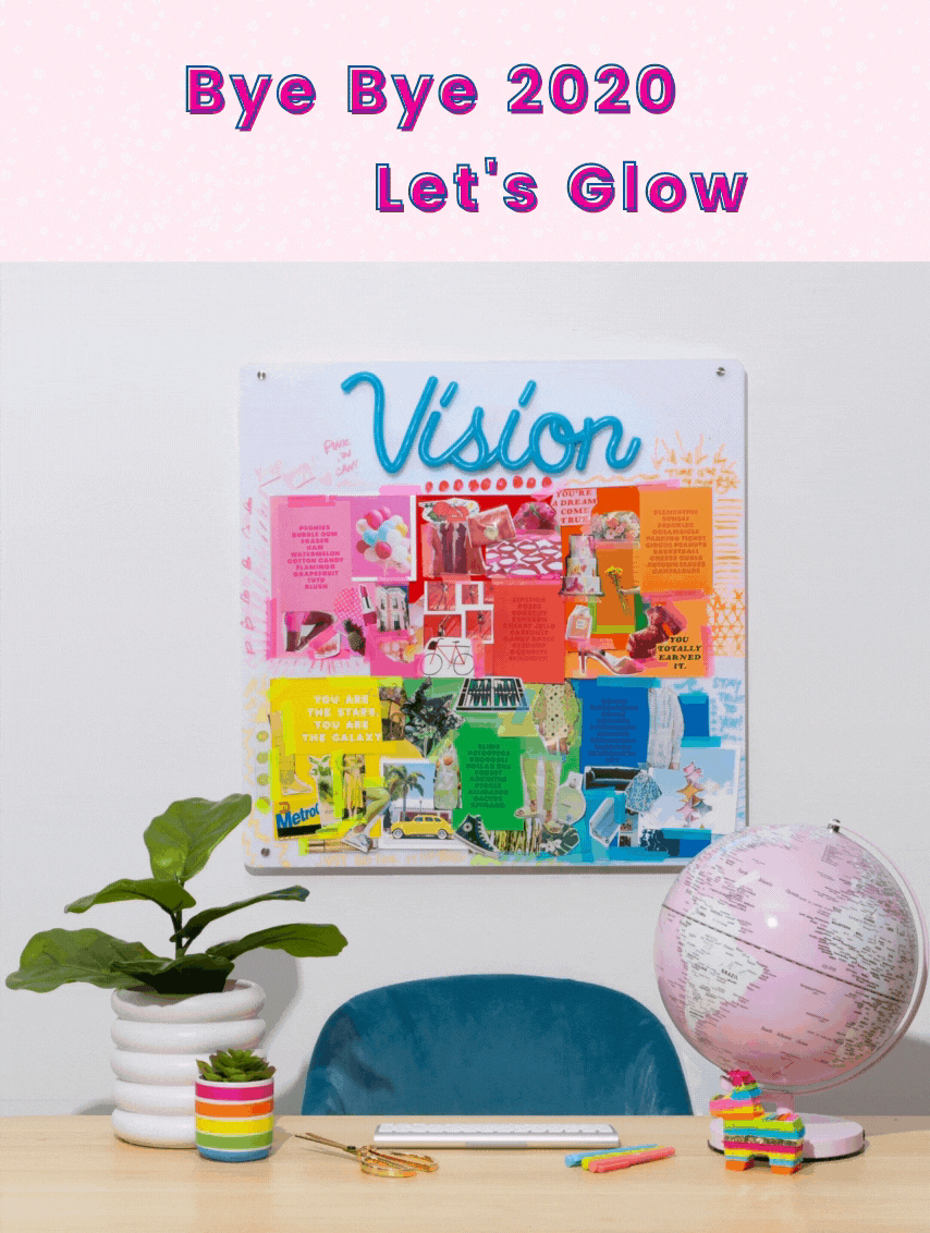 Neon Vision Board Kit by Brite Lite Tribe